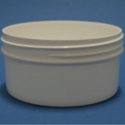 175ml White Polypropylene Regular Walled Simplicity Jar 89mm Screw Neck